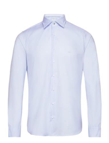 Michael Kors 2Ply Stretch Twill Slim Fit Shirt Blå