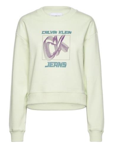 Calvin Klein Jeans Hyper Real Ck Sweatshirt Grön