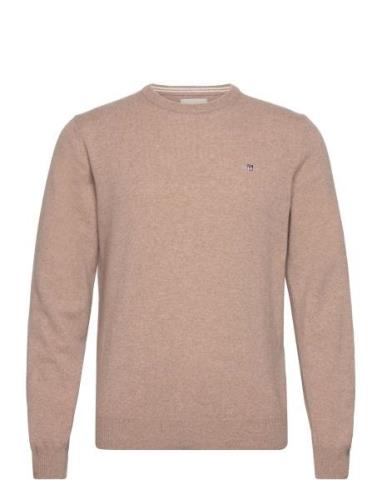 GANT Superfine Lambswool C-Neck Beige