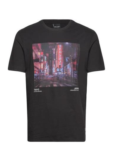 ONLY & SONS Onslex Life Reg Photoprint Ss Tee Svart