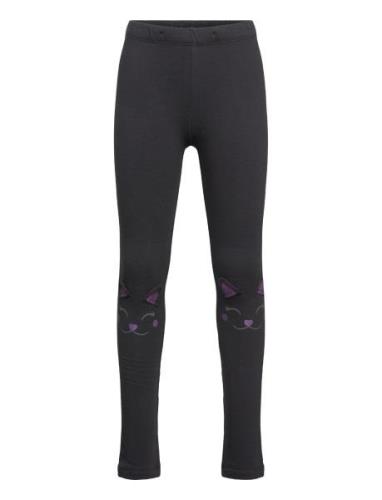 Lindex Leggings Cat On Knees Svart