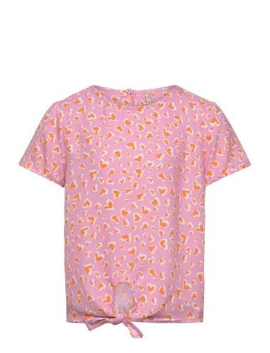 Kids Only Kogpalma Knot S/S Top Ptm Rosa