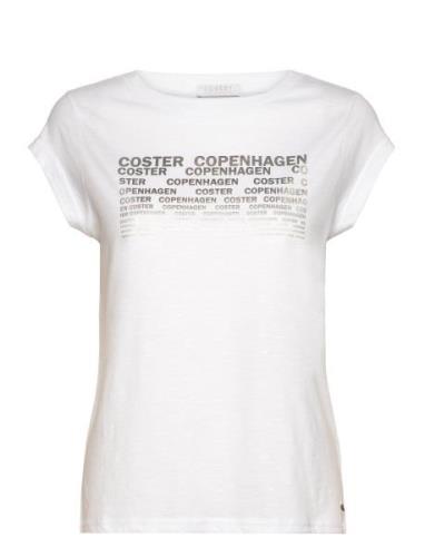 Coster Copenhagen T-Shirt With Coster Print - Cap Sle Vit