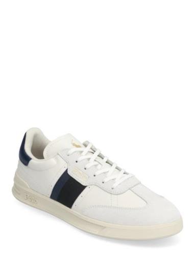 Polo Ralph Lauren Heritage Aera Leather-Suede Sneaker Vit