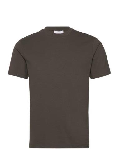 Mango Stretch Cotton T-Shirt Khaki Green