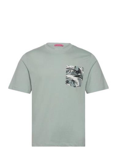 Jack & J S Joraruba Convo Pocket Tee Ss Crew Nec Ln Grön