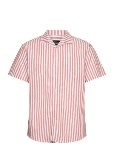 Clean Cut Copenhagen Giles Bowling Striped Shirt S/S Rosa