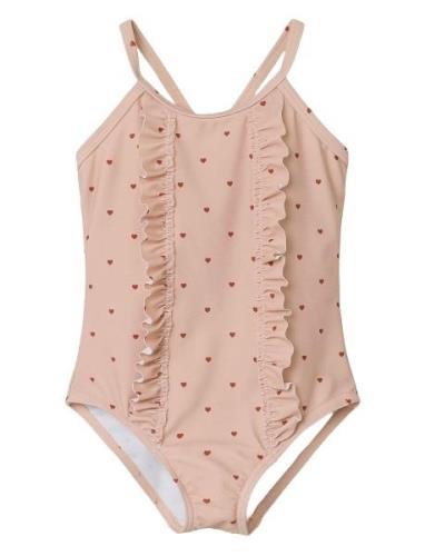 Lil'Atelier Nmfhelga Swimsuit Lil Rosa