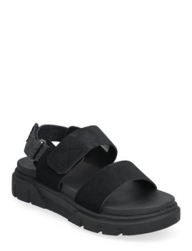 Timberland Greyfield Sandal Backstrap Sandal Black Suede Svart