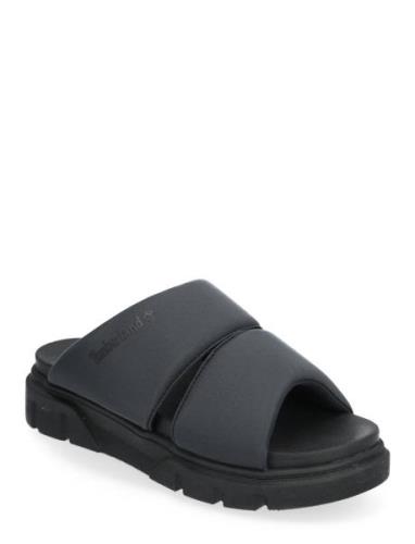 Timberland Greyfield Sandal Slide Sandal Black Knit Svart