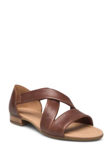 Gabor Flat Sandal Brun