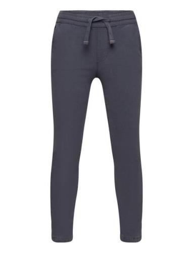 Mango Cotton Jogger-Style Trousers Marinblå