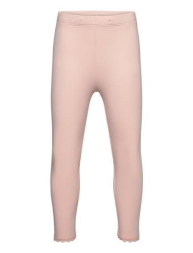 Lindex Capri Leggings With Lace Rosa