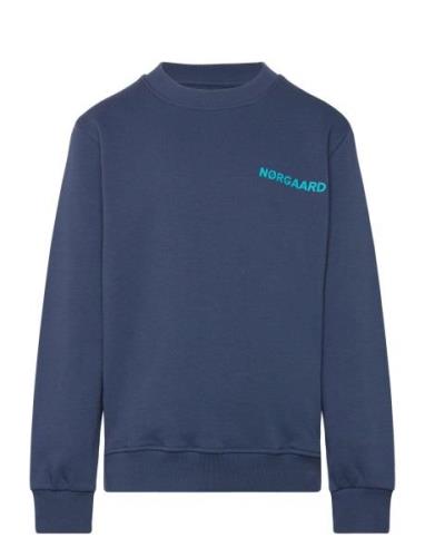 Mads Nørgaard Organic Sweat Solo Sweatshirt Blå