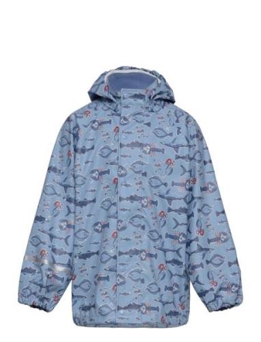 CeLaVi Rainwear Jacket - Aop Blå