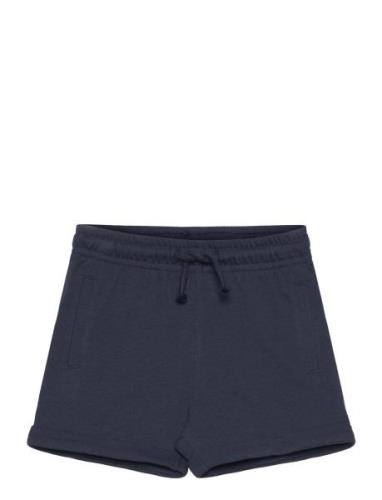 Mango Cotton Shorts With Elastic Waist Marinblå