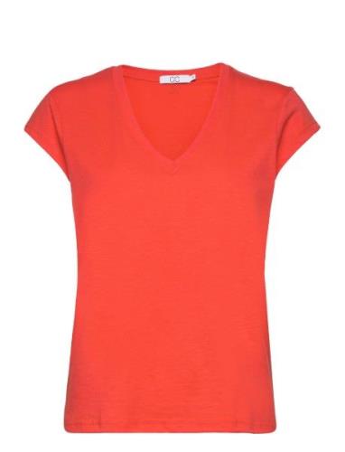 Coster Copenhagen Cc Heart Basic V-Neck T-Shirt Röd