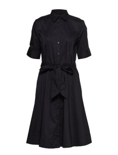 Lauren Ralph Lauren Belted Cotton-Blend Shirtdress Blå