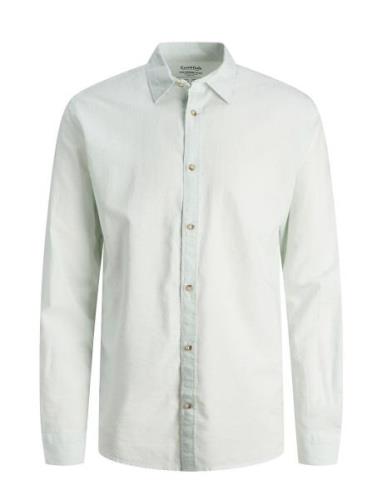 Jack & J S Jjesummer Linen Shirt Ls Sn Vit