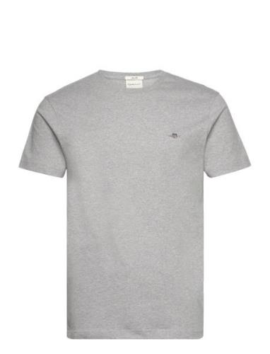 GANT Slim Shield Ss T-Shirt Grå