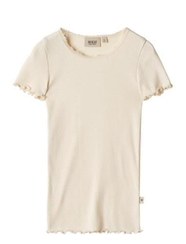 Wheat Rib T-Shirt S/S Katie Kräm