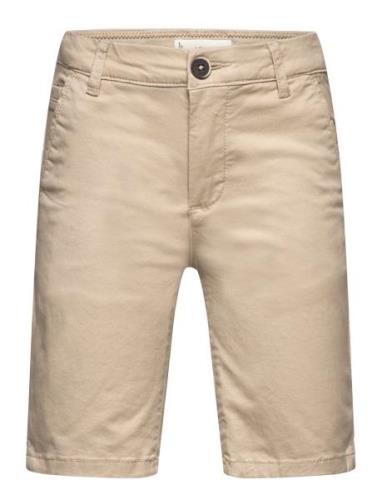 Mango Slim-Fit Chino Cotton Bermuda Shorts Beige