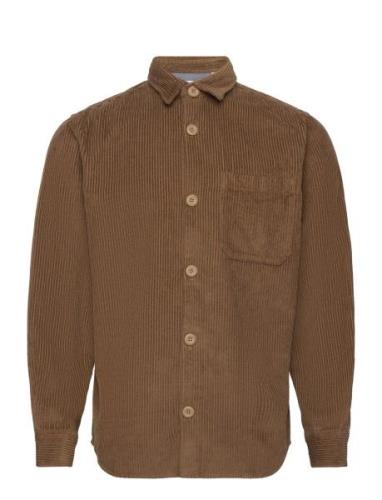 Jack & J S Jjkendrick Cord Overshirt Ls Brun