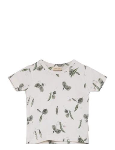 Petit Piao T-Shirt S/S Baggy Sum Printed Beige