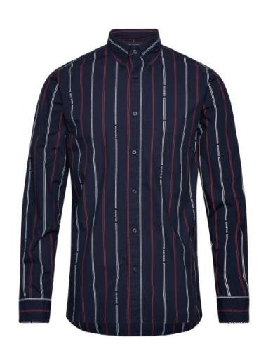 Tommy Hilfiger Hilfiger Double Stp Rf Shirt Marinblå