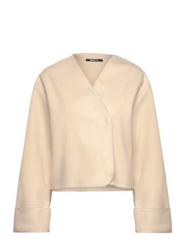 Gina Tricot Blanket Stitch Jacket Beige