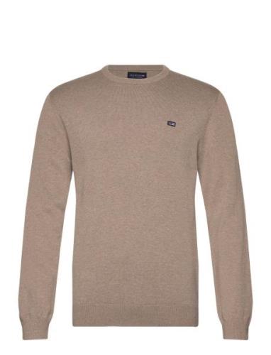 Lexington Clothing Bradley Cotton Crew Sweater Beige