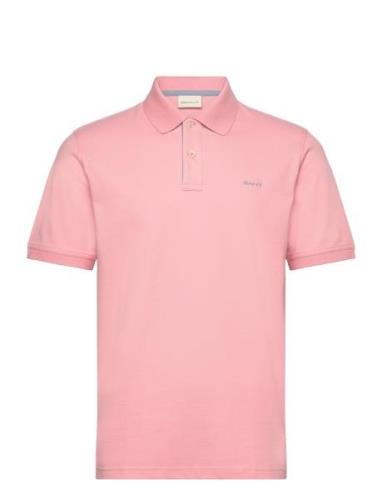 GANT Reg Contrast Pique Ss Polo Rosa