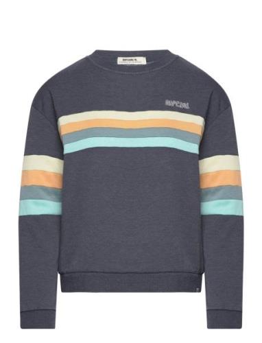 Rip Curl Surf Revival Panelled Crew Marinblå