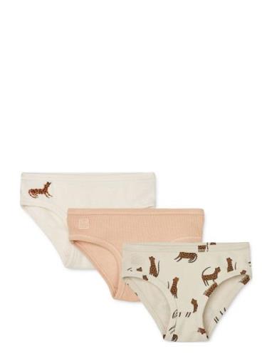 Liewood Nanette Printed Briefs 3-Pack Mix Rosa