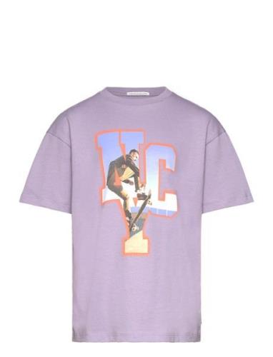 Tom Tailor Over Printed T-Shirt Lila