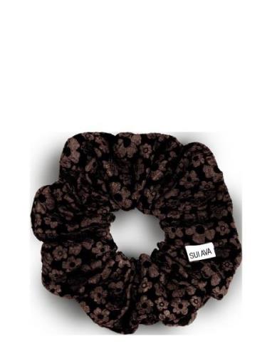 SUI AVA Blossom Scrunchie Brun