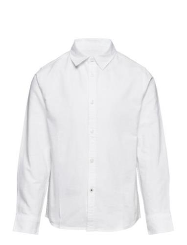 Mango Oxford Cotton Shirt Vit