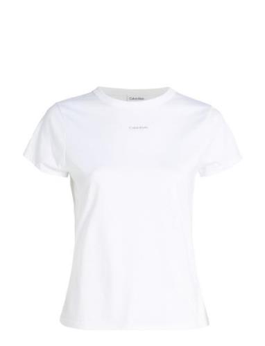 Calvin Klein Nano Logo Slim T-Shirt Vit