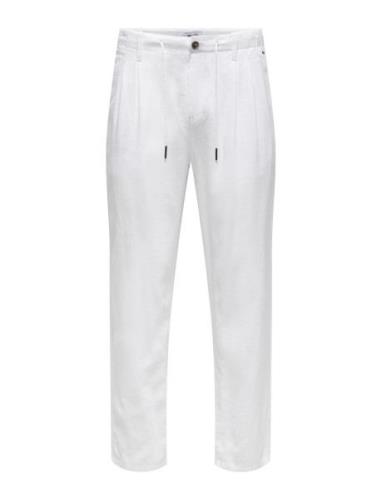 ONLY & SONS Onsleo Crop Linen Mix 0048 Pant Vit