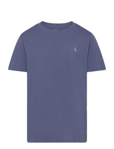 Ralph Lauren Kids Cotton Jersey Crewneck Tee Blå