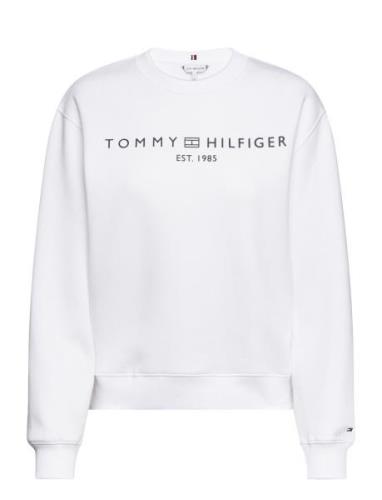 Tommy Hilfiger Mdrn Reg Corp Logo C-Nk Swtshrt Vit