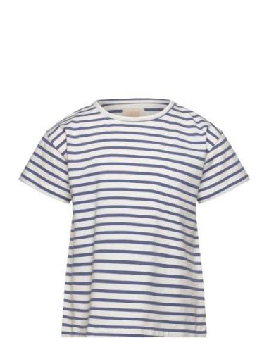 Creamie T-Shirt Ss Stripe Blå