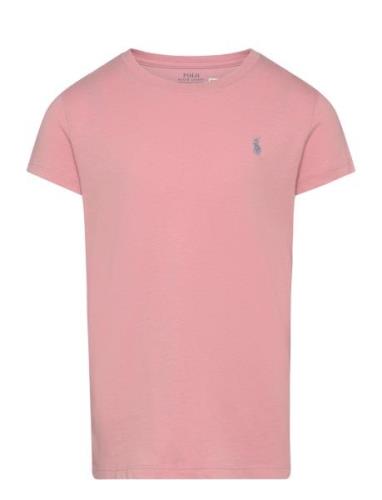 Ralph Lauren Kids Cotton Jersey Crewneck Tee Rosa