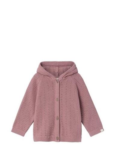 Lil'Atelier Nbfdaimo Ls Knit Jacket Lil Rosa