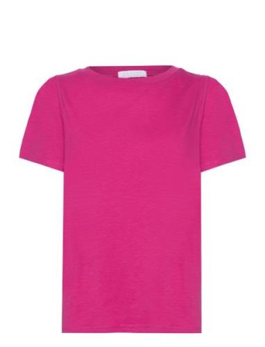 Coster Copenhagen T-Shirt With Pleats Rosa