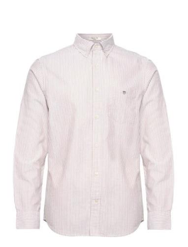 GANT Reg Classic Oxford Stripe Shirt Beige