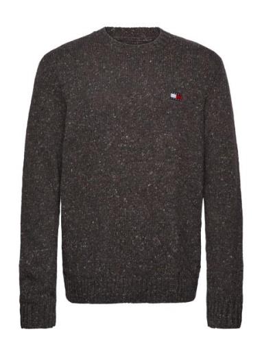 Tommy Jeans Tjm Reg Multi Neps Sweater Svart