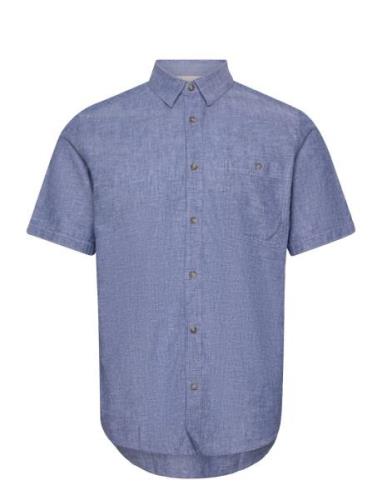 Tom Tailor Cotton Linen Shirt Blå