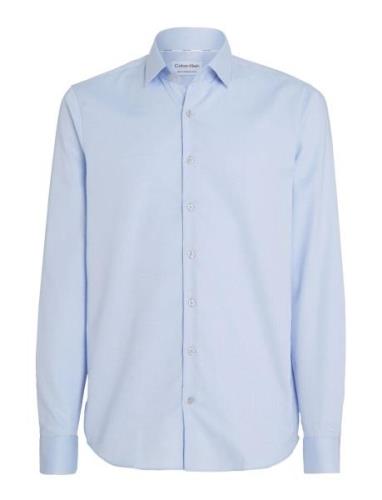 Calvin Klein Twill Easy Care Slim Shirt Blå