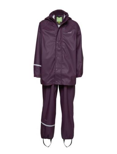 CeLaVi Basic Rainwear Suit -Solid Lila